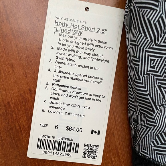 Lululemon Seawheeze 2020 Hotty Hot Short Sz 6 - Picture 3 of 5